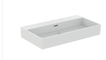 80cm washbasin, no taphole with overflow, ground- T390101