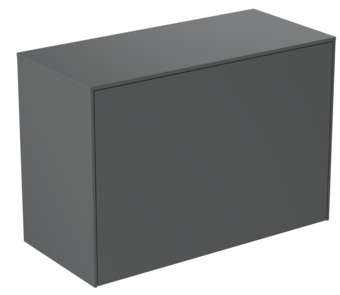 80cm Wall hung washbasin unit - short projection with 1 ext drawer & 1 int drawer, no cutout