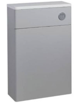 BACK TO WALL WC UNIT WORKTOP - GLOSS LIGHT GREY