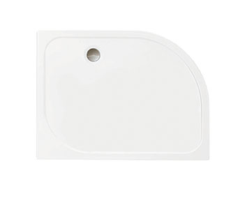 Touchstone Offset Quadrant Shower Tray -1000 x 800 (Right Hand)