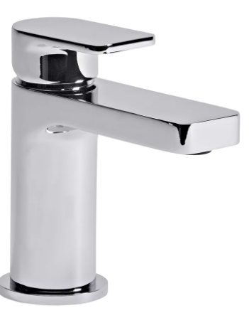 act mini basin mixer with click waste in chrome