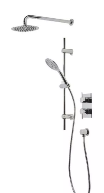 Joy Concealed Dual Function Shower System With Shower Head and Handset