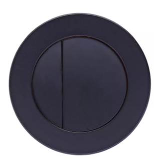 Round Dual Flush Button - Black