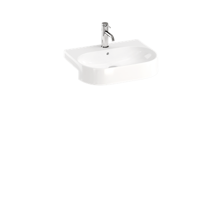 Trim 550mm semi-recessed basin