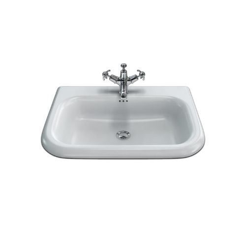 Medium roll top Basin with overflow