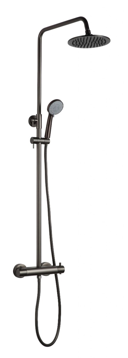 VOS Thermostatic Bar Valve with 2 Outlets, Adjustable Riser and Multifunction Shower Handle 2