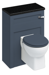 60 Wall Hung WC Unit and wall hung pan (including the cistern tank - lever flush ) Blue