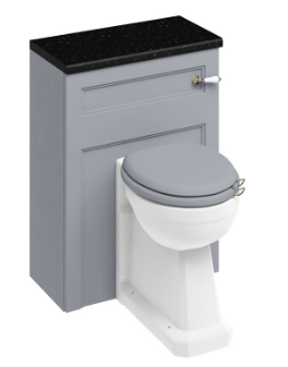 60 Back to Wall WC Unit and back-to-wall pan (including the cistern tank) Classic Grey