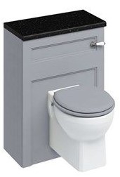 60 Wall Hung WC Unit and wall hung pan (including the cistern tank - lever flush ) Classic Grey