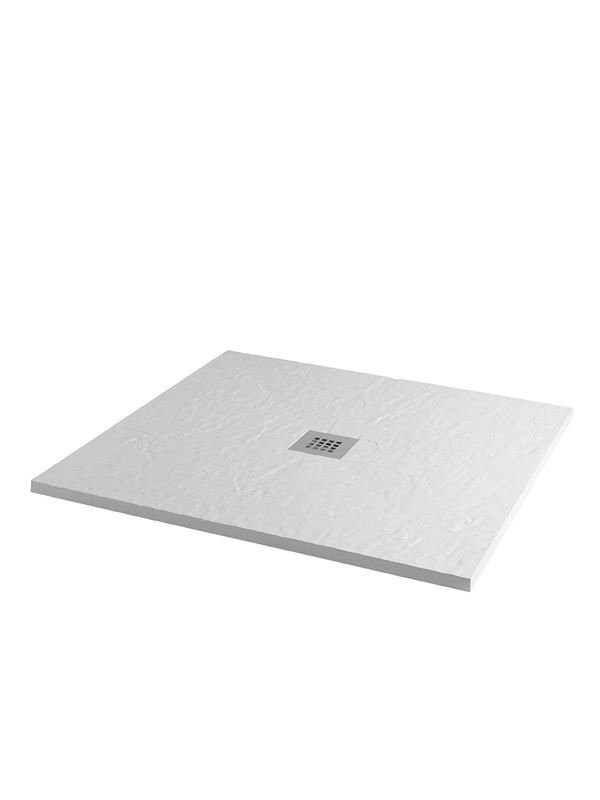 Mx Mineral 1000x1000 O/s Quadrant Tray Slate Ice White